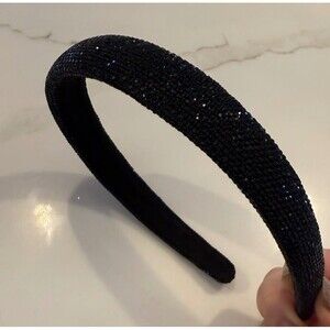black rhinestone hairband